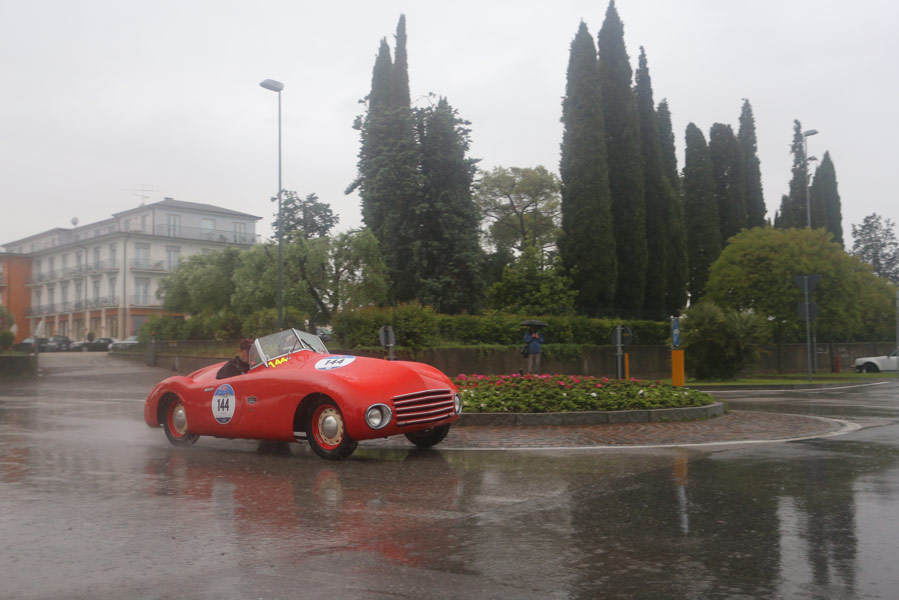 Donald & Me in Fiat in Rain during MM