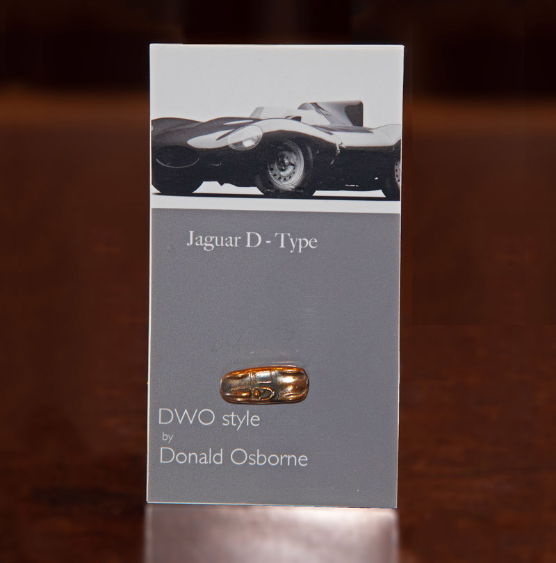 Jaguar D Type Bronze Lapel Pin