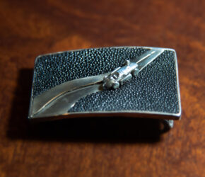 Lanciad50 Belt Buckle Sterling Stingray Skin